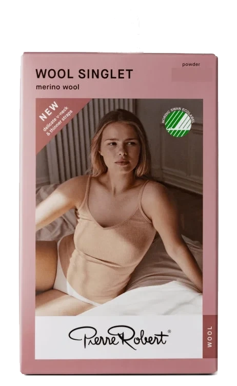 Wool Singlet Powder M/L Pierre-Robert