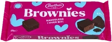 Brownies 8 biter, 150 g, Berthas