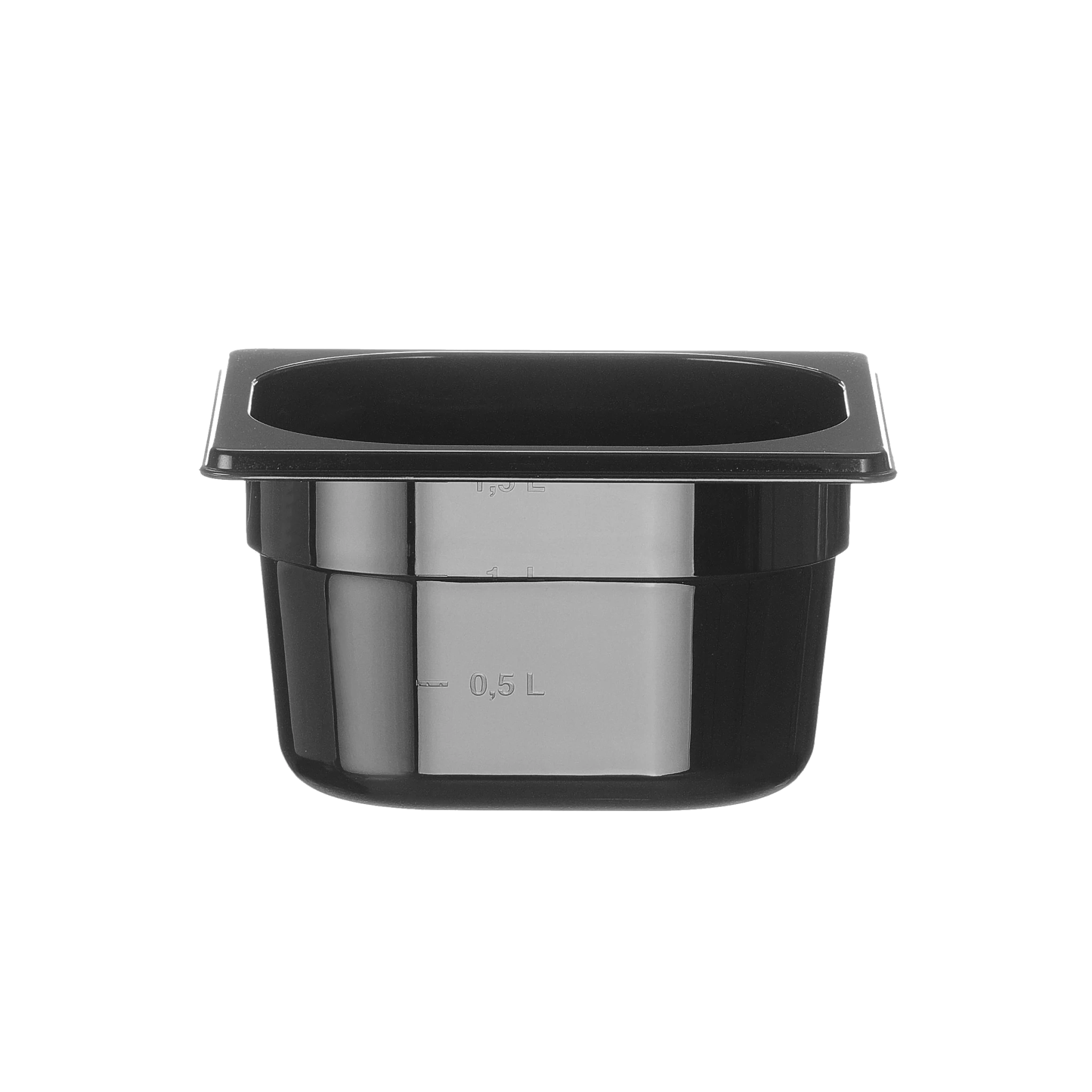 Behållare GN 1/6 svart polykarbonat