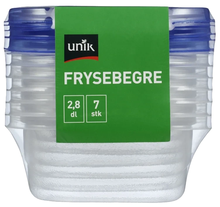 Frysebeger 2,8dl 7stk Unik