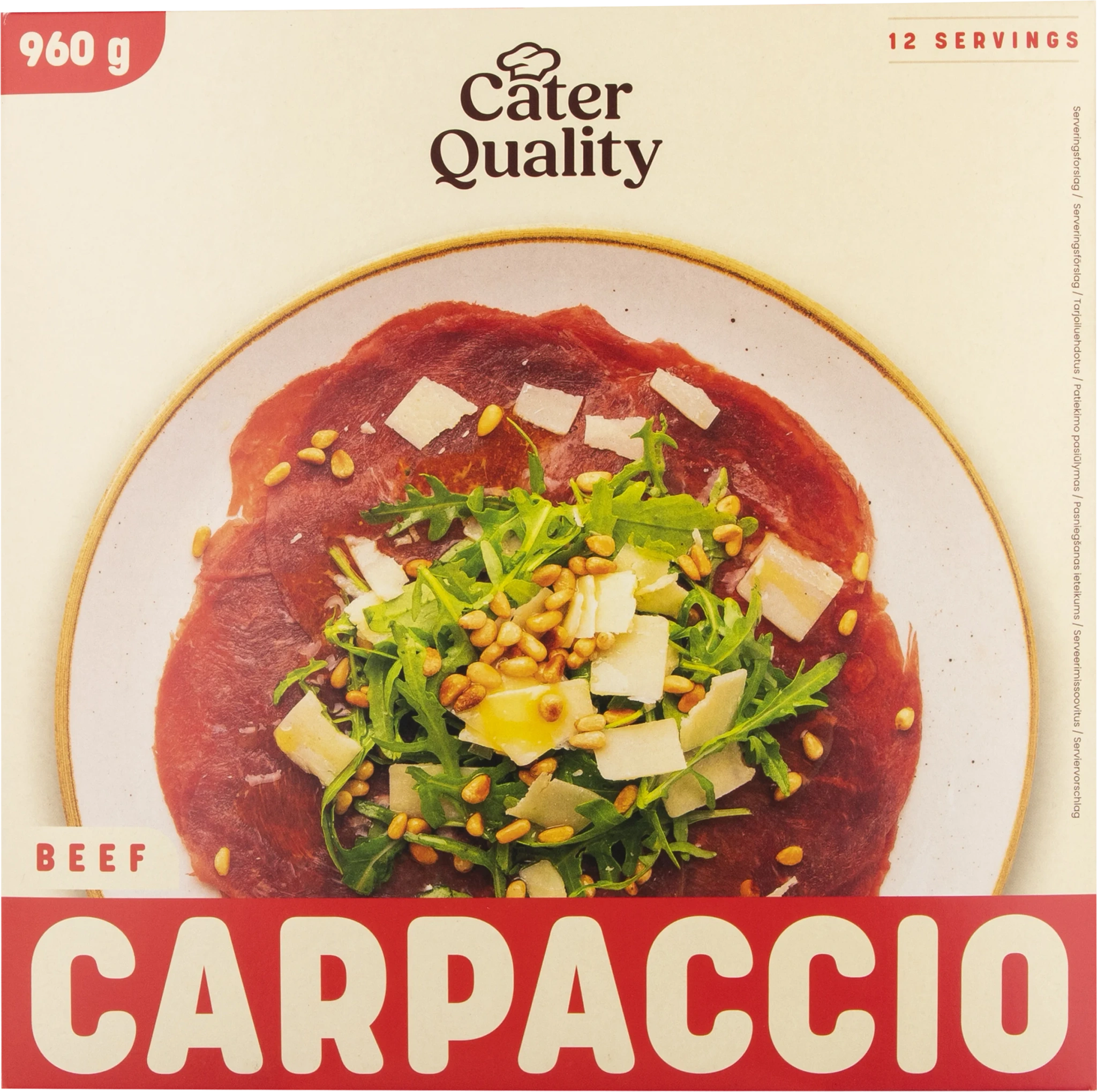 Beef carpaccio