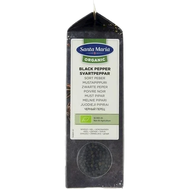 Sort pepper hel økol.   450g