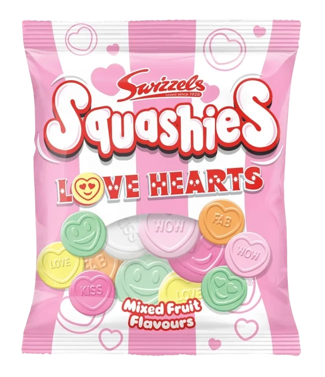 Squashies Love Hearts 120g Swizzels