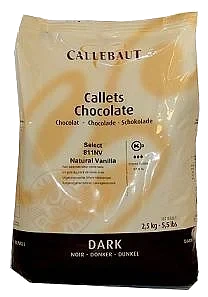 Callebaut sjokolade mørk 811  2,5kg