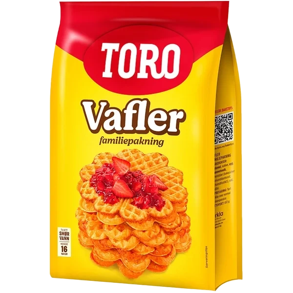 Vafler 612g Familiepakning Toro