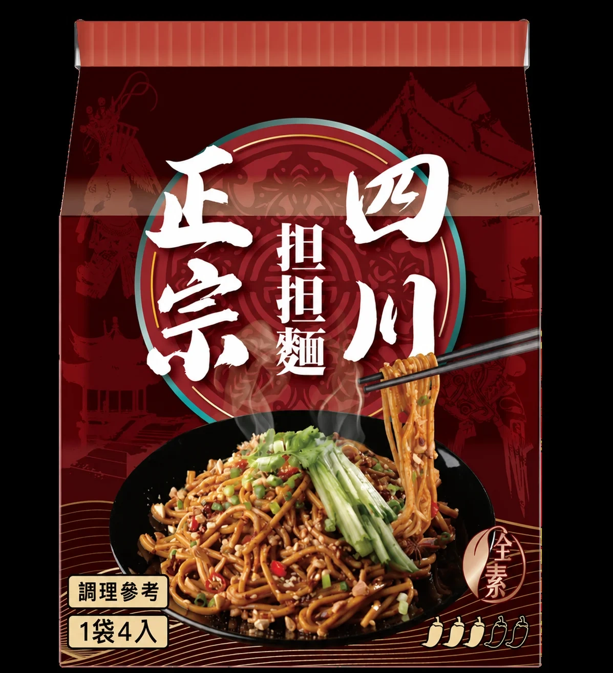 Jinbo Dan Dan Noodles in Sichuan Chili 580g