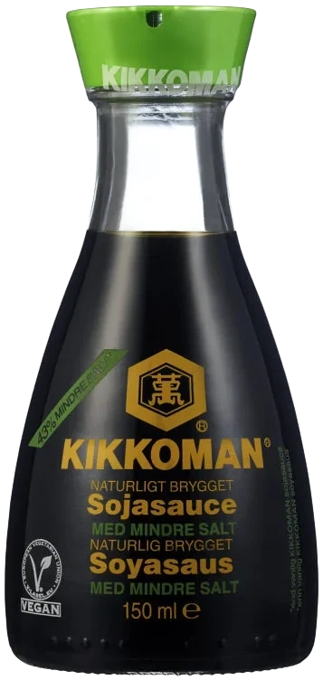 Kikkoman Soyasaus Mindre Salt 6x150ml