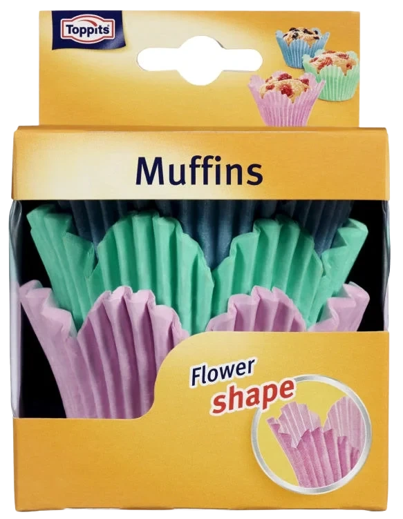 Muffins Former Flower 36stk Toppits