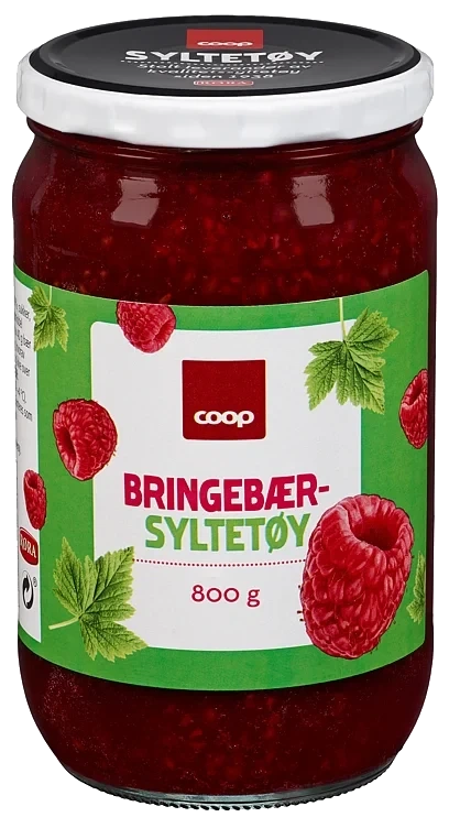Bringebærsyltetøy coop  800g