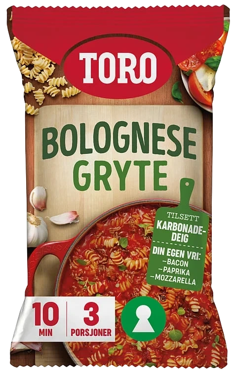 Toro Bolognese Fiberrik Gryte 207g
