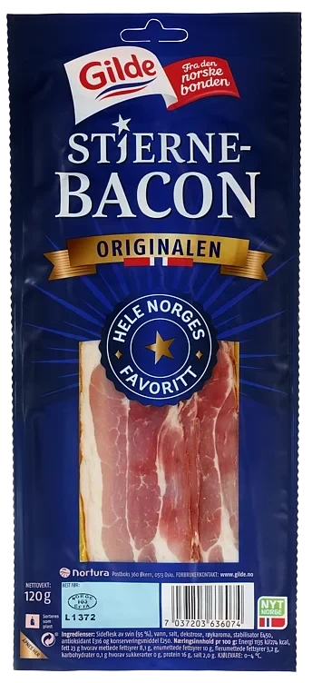 Stjernebacon skivet 120g Gilde