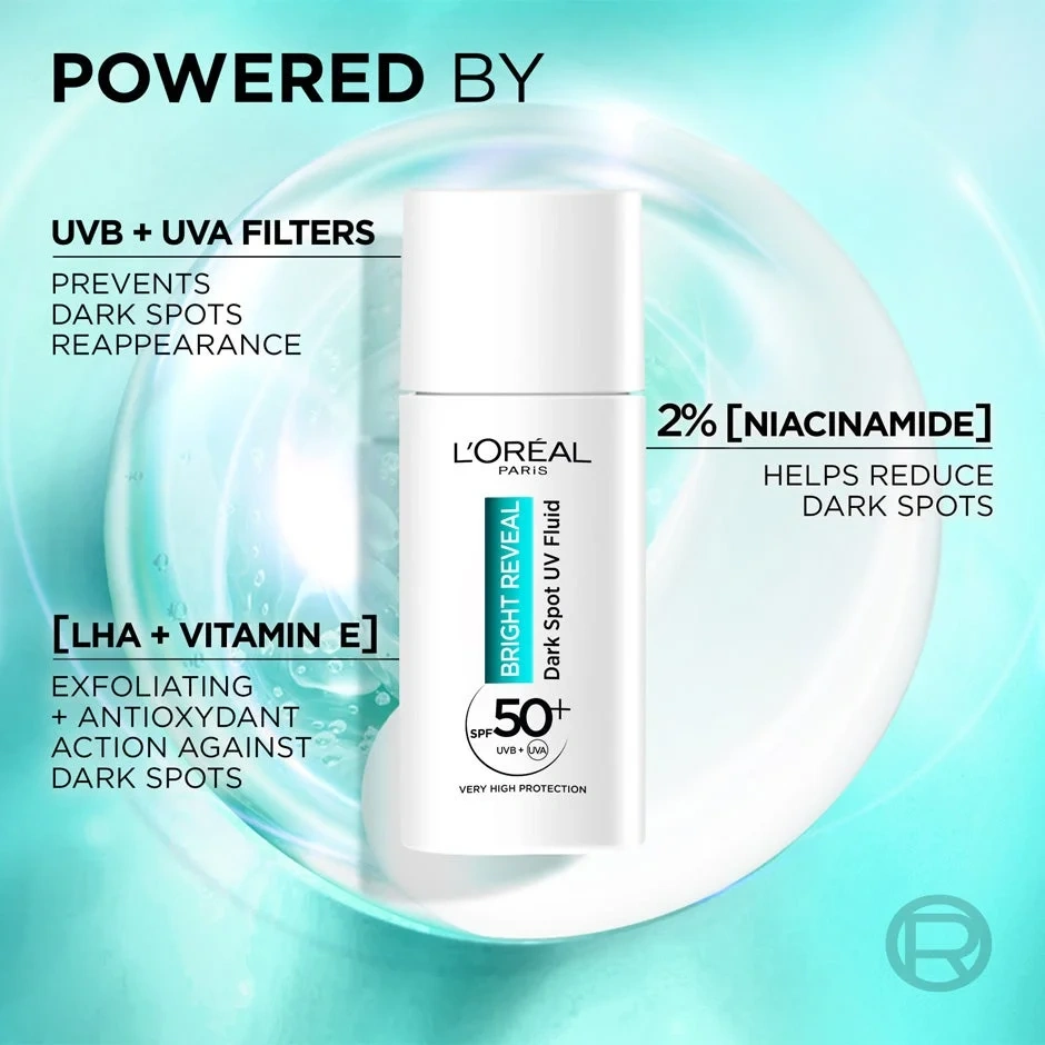 L'Oréal Paris Bright Reveal Niacinamide Dark Spot UV Fluid SPF50 50 ml