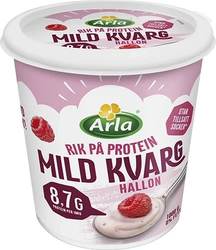 Mild kvarg hallon