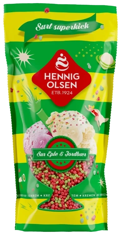 Strøssel Eple&Jordbær 100g Hennig-Olsen