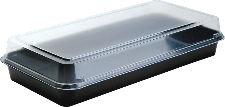 Lunchbox 27x13,5x5,4cm sort   160stk