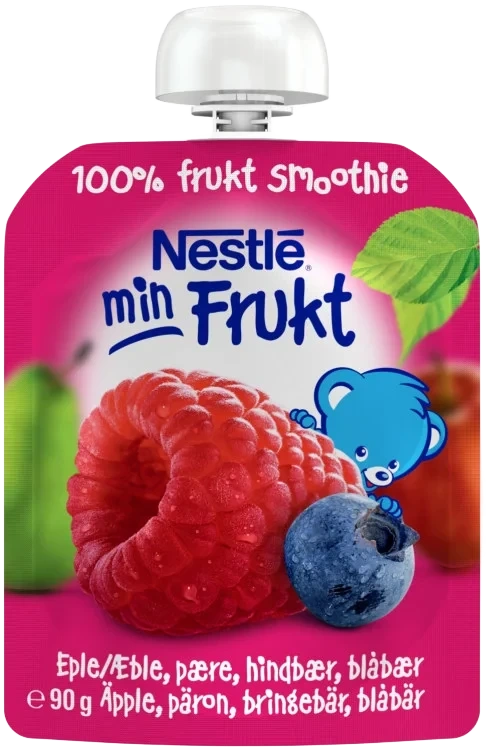 Min Frukt Smoothie Eple&Bringebær 90g Nestle