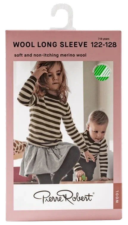 Wool Long Sleeve Kids D Olive 98-104 Pierre-Robert