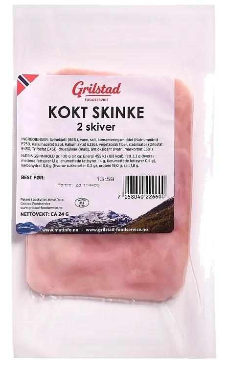 Kokt skinke skåret kuvert   24g