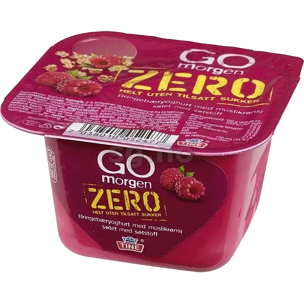 Go morgen yoghurt bringebær uten    190g