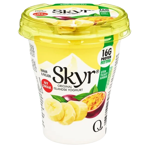 Skyr Banan&pasjonsfrukt 160g Q