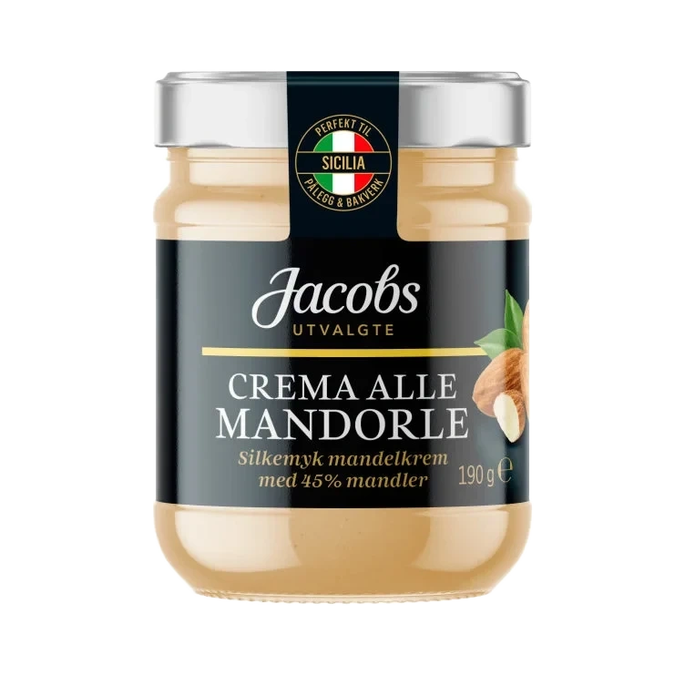 Crema Alle Mandorle 190g Jacobs Utvalgte
