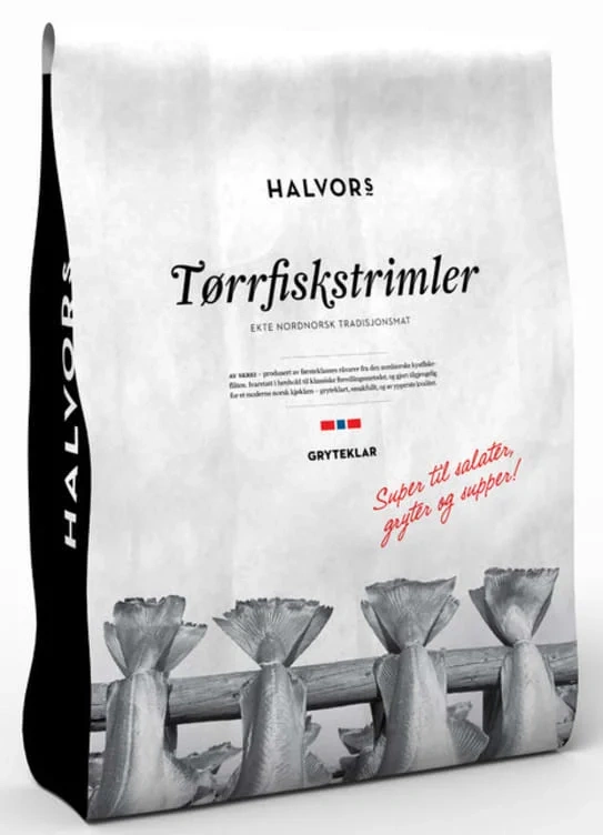 Tørrfiskstrimler Gryteklar Halvors