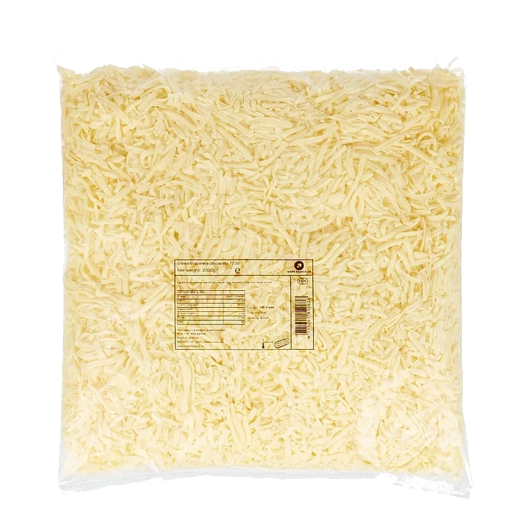 Mozzarella mix 70/30 revet  2kg