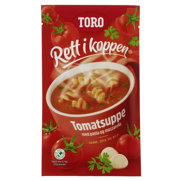 Toro Rik Tomatsuppe m/Pasta og Mozzarella 26g
