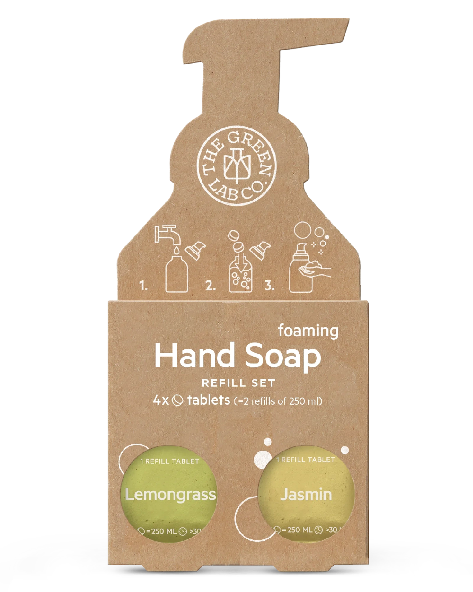 The Green Lab Co. håndsåpe refill sitrongress & sjasmin 4 x 125 ml
