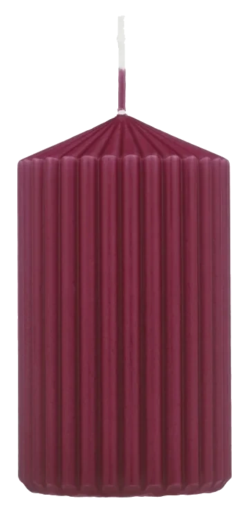 Kubbelys Rød Rillet 12cm Unik