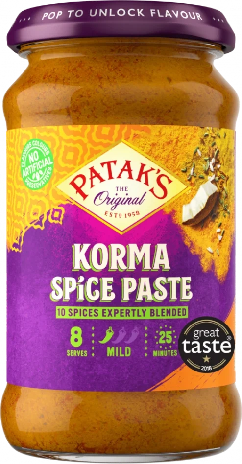 Patak's Korma Currypasta 290g
