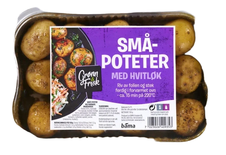 Småpoteter m/Hvitløk 350g Grønn&Frisk