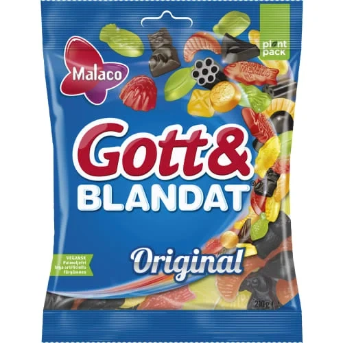 Malaco Godt&blandet Original 210g