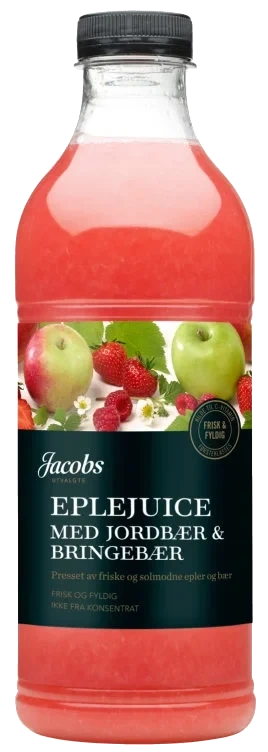 Eple&Jordbær Juice 1l Jacobs Utvalgte