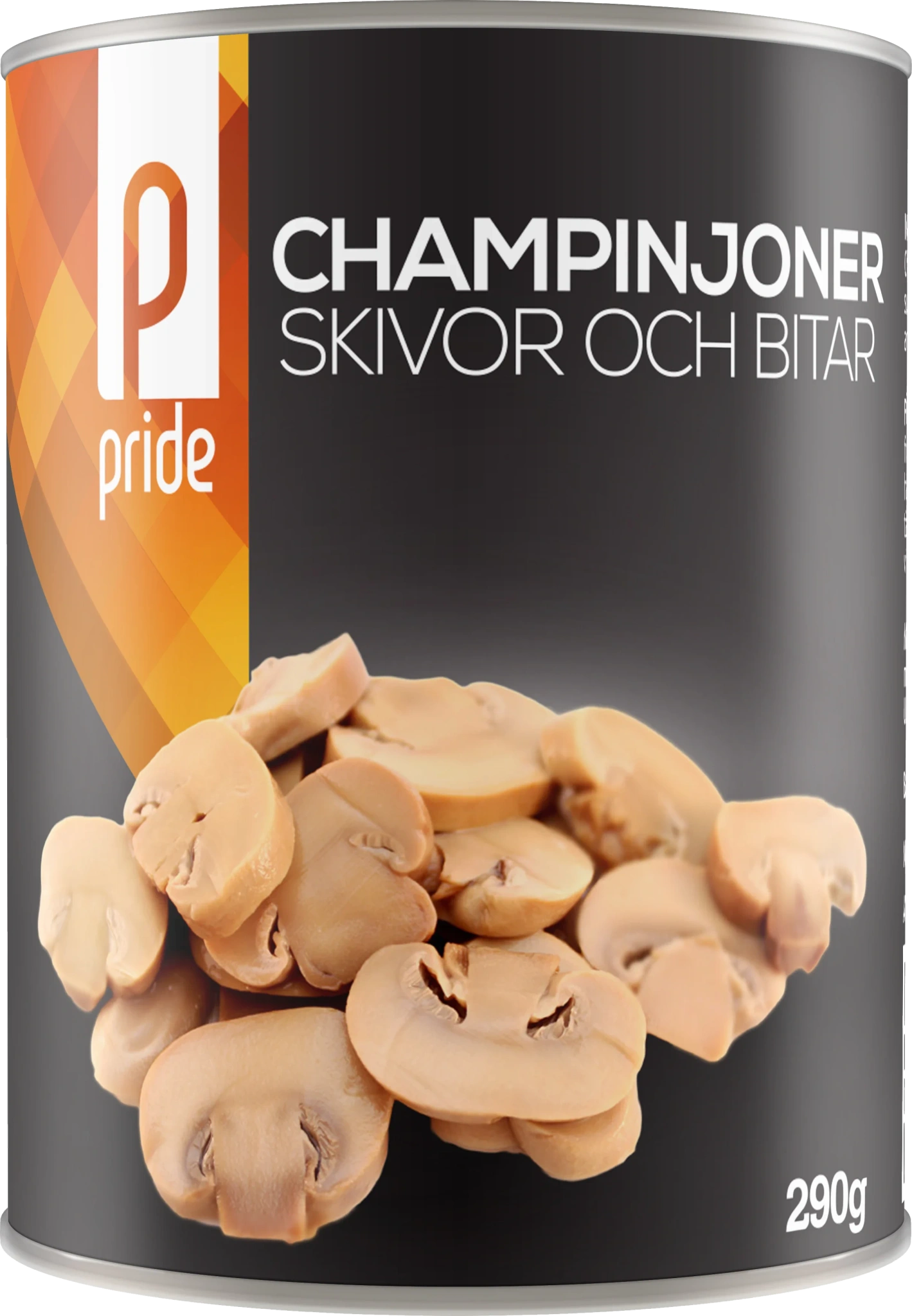 Champinjoner skivor och bitar
