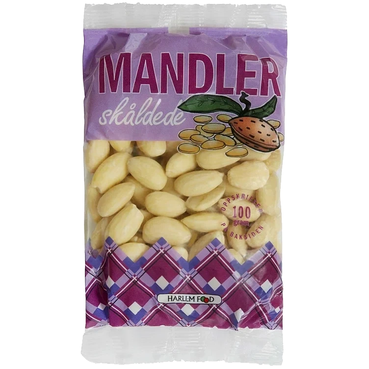Mandler skollede               100g