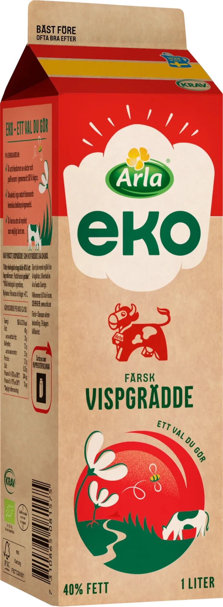 Eko färsk vispgrädde 40%