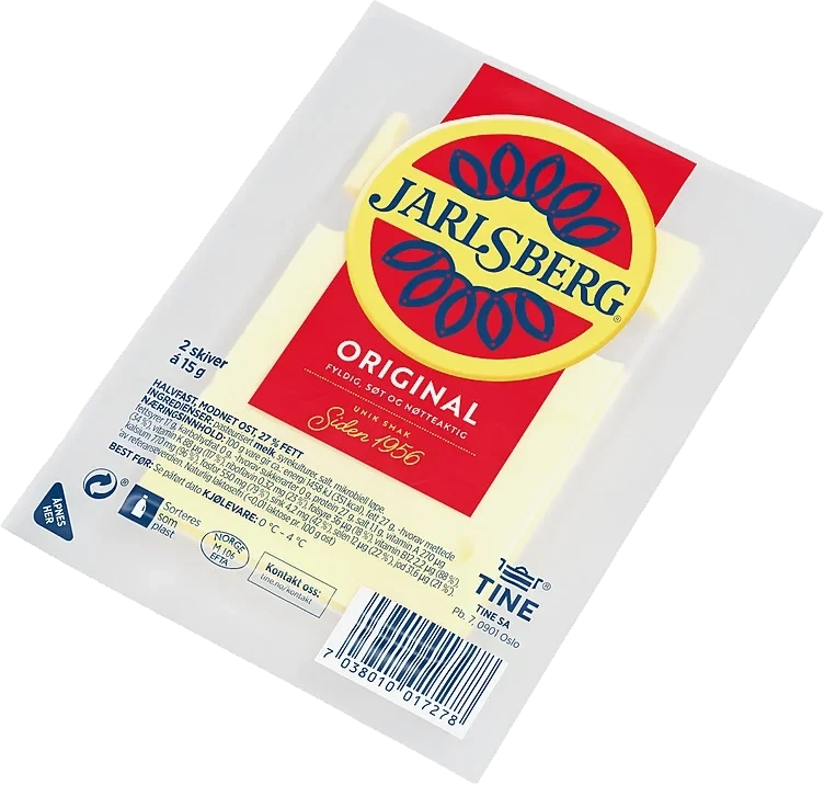 Jarlsbergost f45 15g skiver   3kg