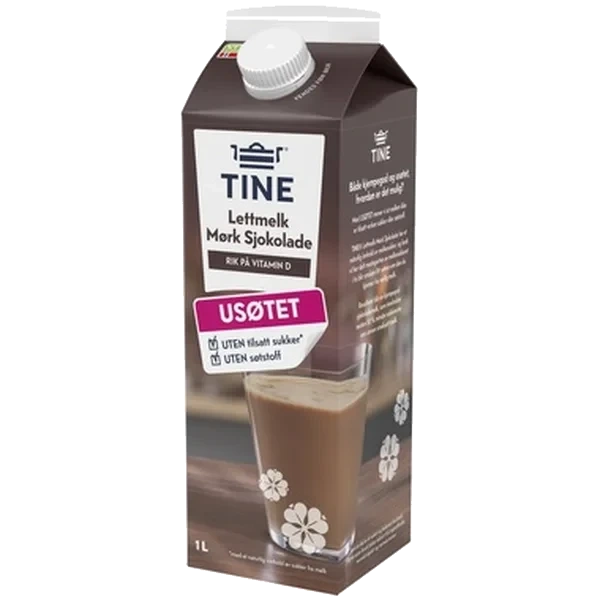 Tine Lettmelk 1,1 % Sjokolade Mørk 1 Liter