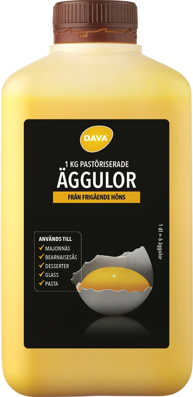 Äggula frigående inne EU 1kg DUNK