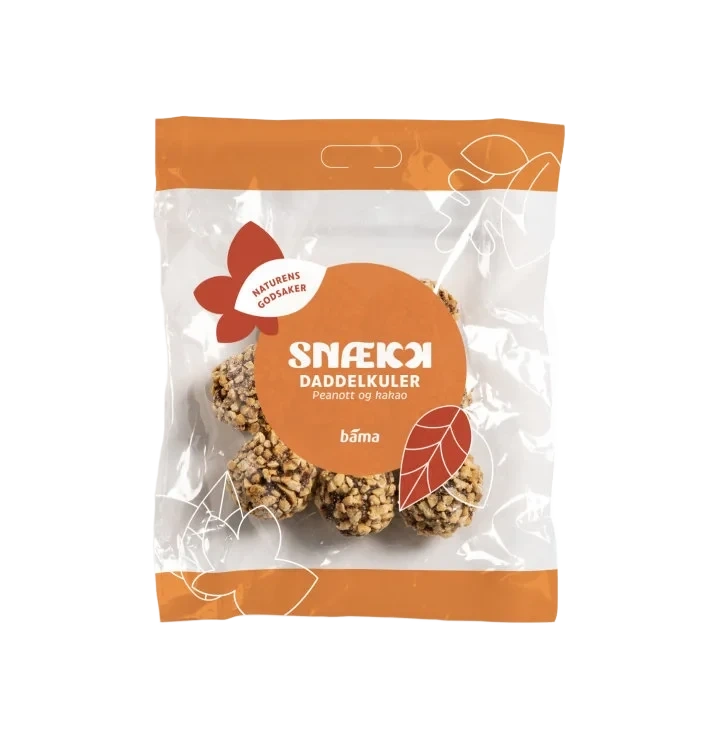 Daddelkuler Peanøtter og Kakao 70g Snækk