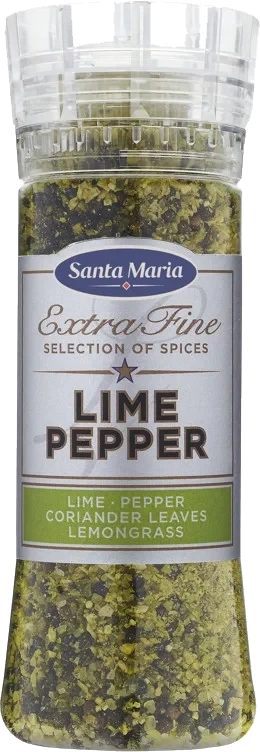 Lime Pepper Kvern 310g Santa Maria
