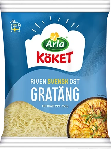 Riven ost gratäng 24% 150 g