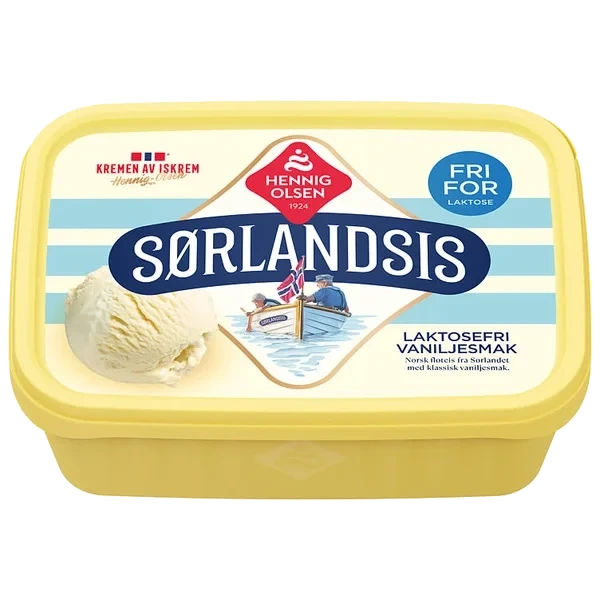 Sørlandsis Laktosefri 1,2l Hennig-Olsen-Is