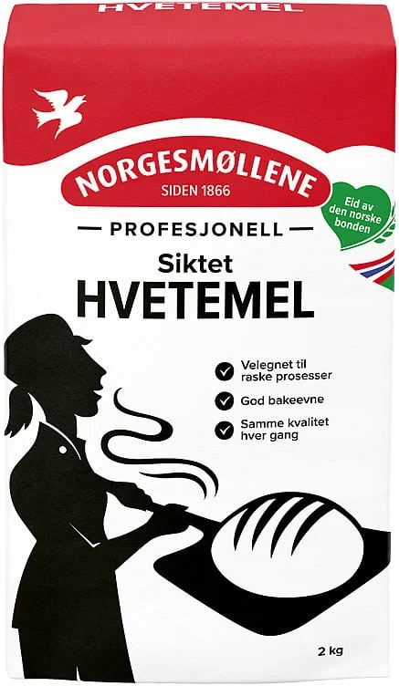 Hvetemel Siktet Profesjonell, 2kg