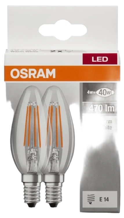 Led Clb40 Klar E14 2pk