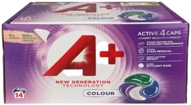 A+ Active 4 Color Caps 14stk