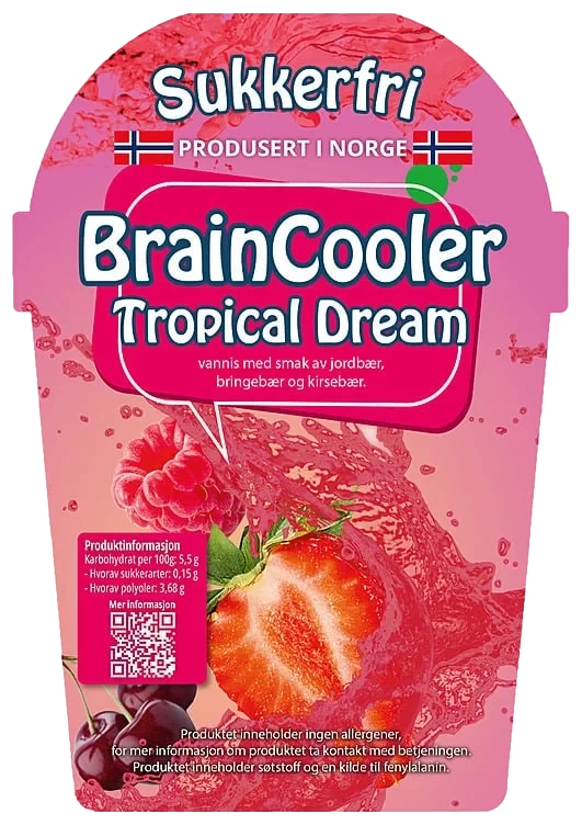 Braincooler Sukkerfri slush tropical dream 1l
