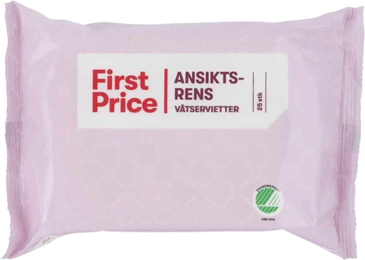 Ansiktsrens 25stk First Price