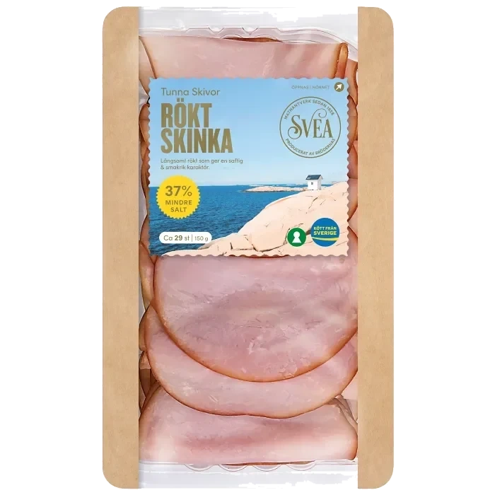 Skinka Rökt Tunna skivor 150g Svea